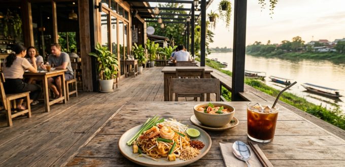 คาเฟ่และร้านอาหารบรรยากาศดีริมแม่น้ำน่าน จังหวัดพิษณุโลก