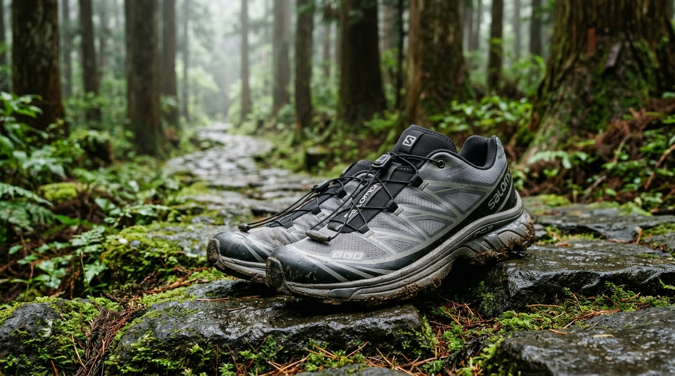 รองเท้า Salomon XT-6 ระบบเชือก Quicklace ยึดเกาะพื้นผิวดีเยี่ยม